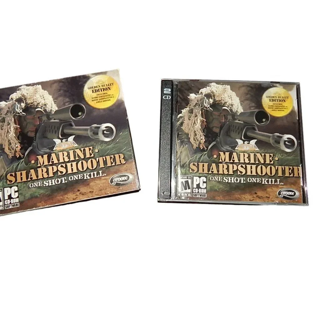 PC game MARINE SHARPSHOOTER Golden Bullet Edition Rated M-Mature 17+